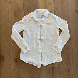 white button up 🤍